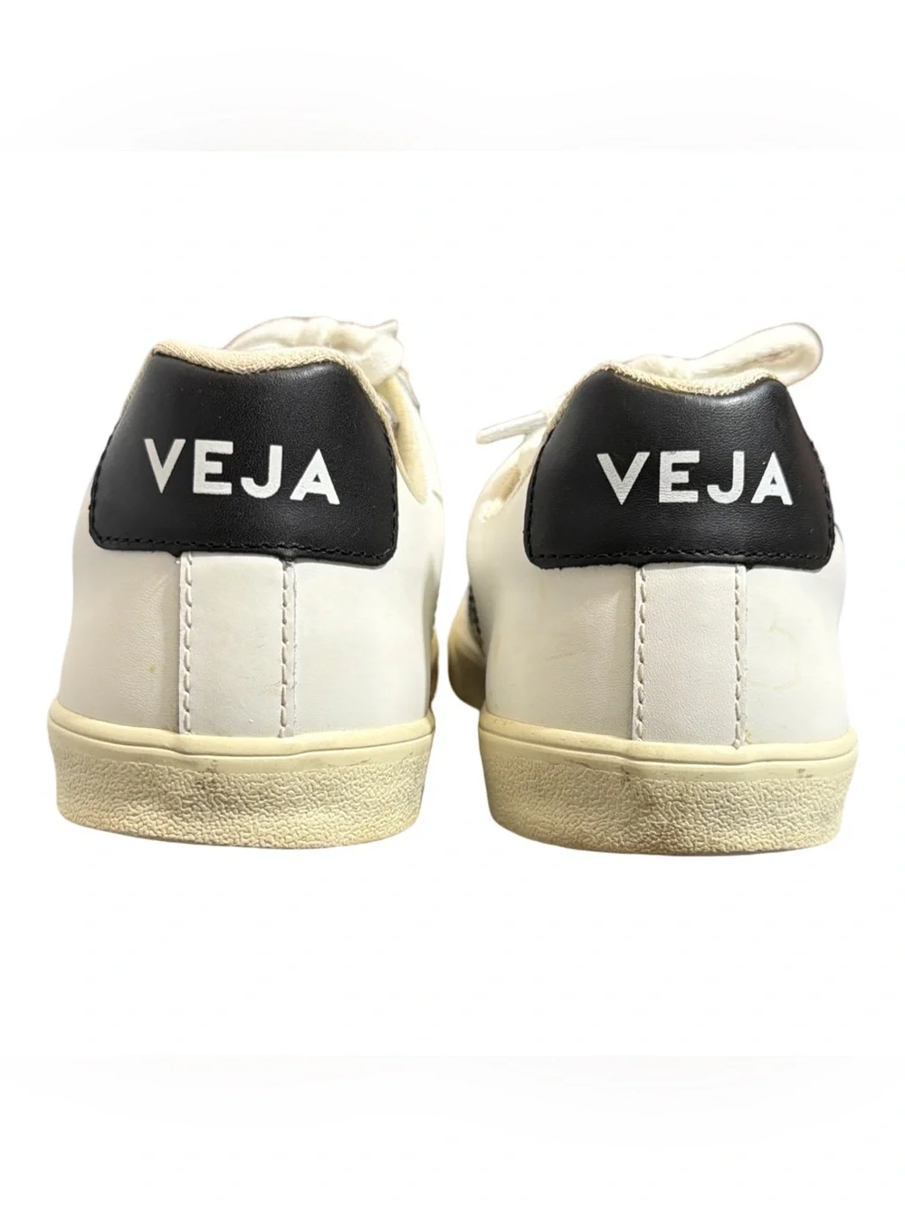 Veja • Esplar Leather Sneakers White & Black Wome’s US7 / 38
